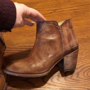 Brown “conac” bootie boot